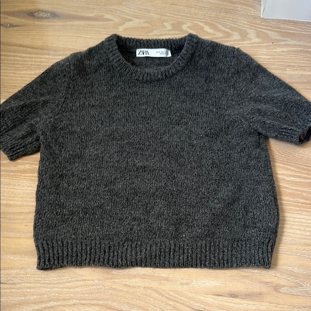 Zara Knit Short Sleeve top